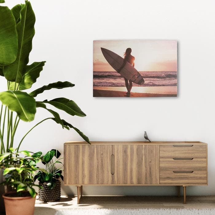 アメリカン キャンバスアート LL (サーファーガール752) ポスター