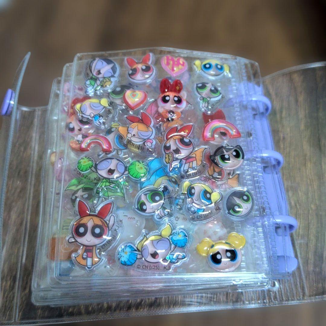 シール帳完成品　サンリオ　ディズニー　パワパフボンボンドロップ　プチド