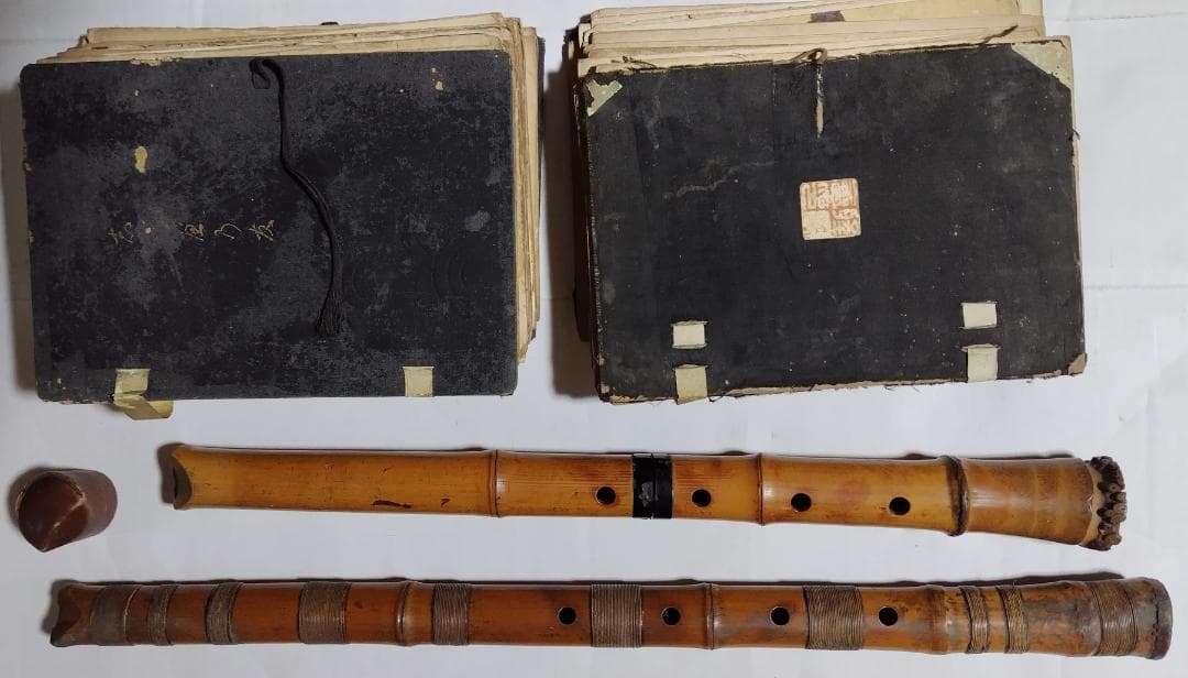 尺八２本と楽譜セット
