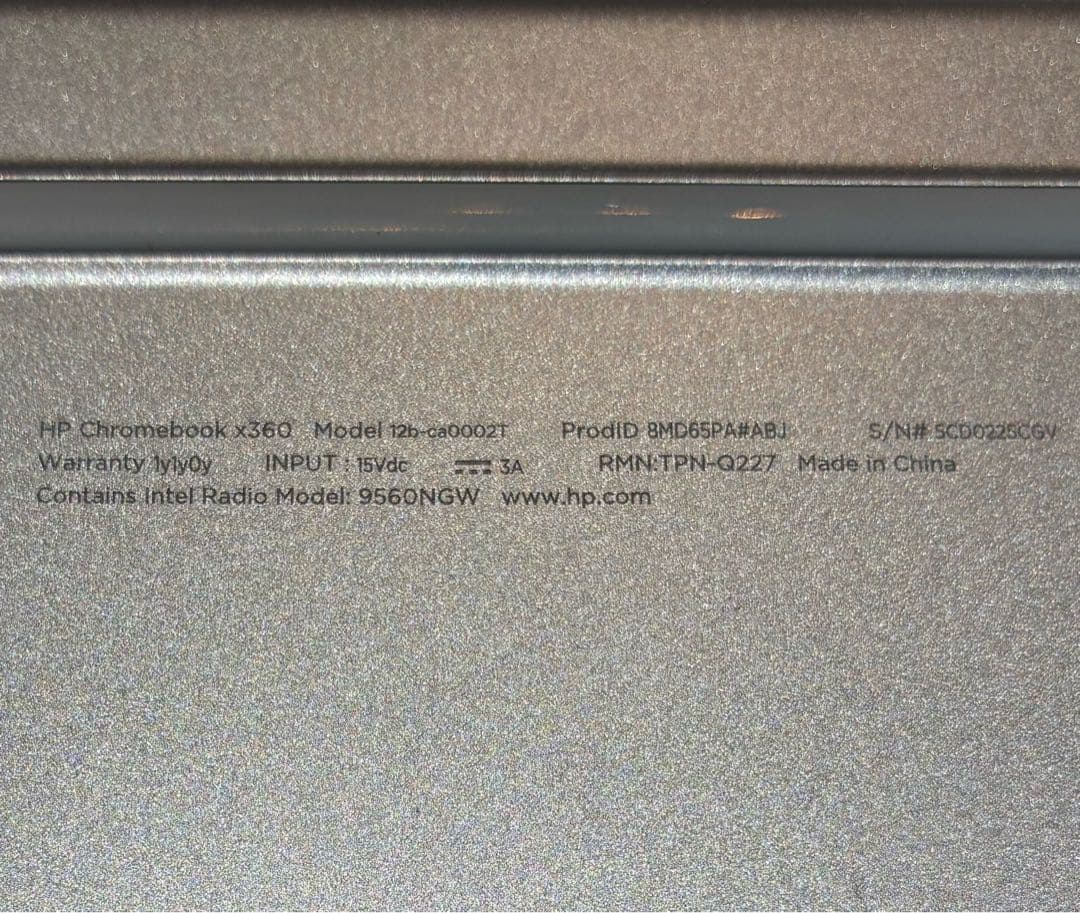 美品 HP Chromebook x360 12b タッチパネル