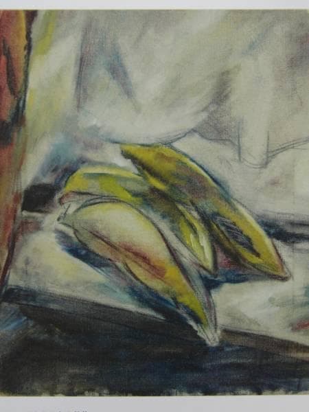 国吉 康雄、バナナのある静物、希少画集画、新品額装付