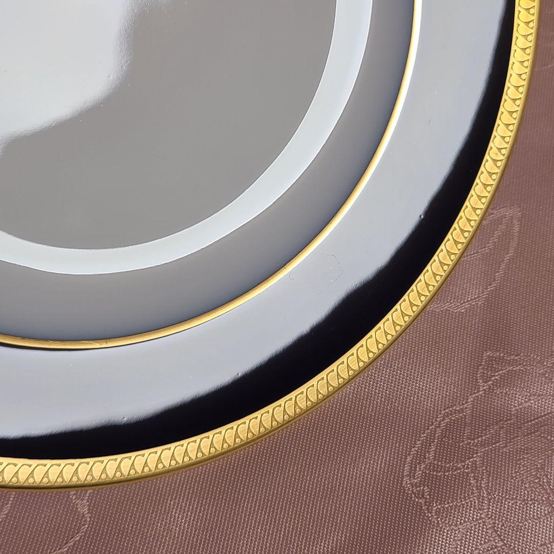 大倉陶園　瑠璃片葉金蝕　プレート　2枚　え72