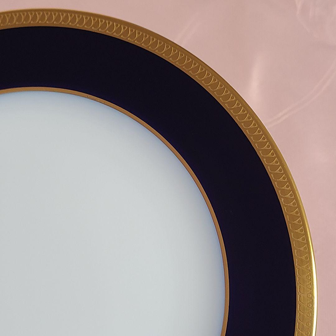 大倉陶園　瑠璃片葉金蝕　プレート　2枚　え72