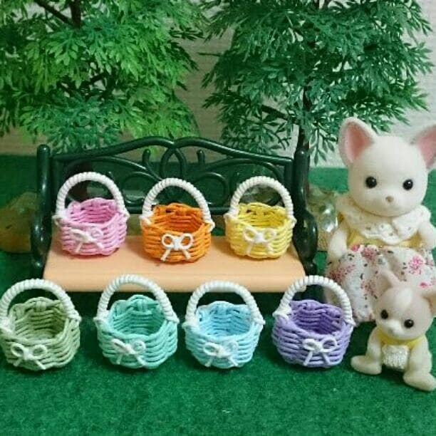 確認用 パステルカラー 虹色 ミニチュア  エコクラフト