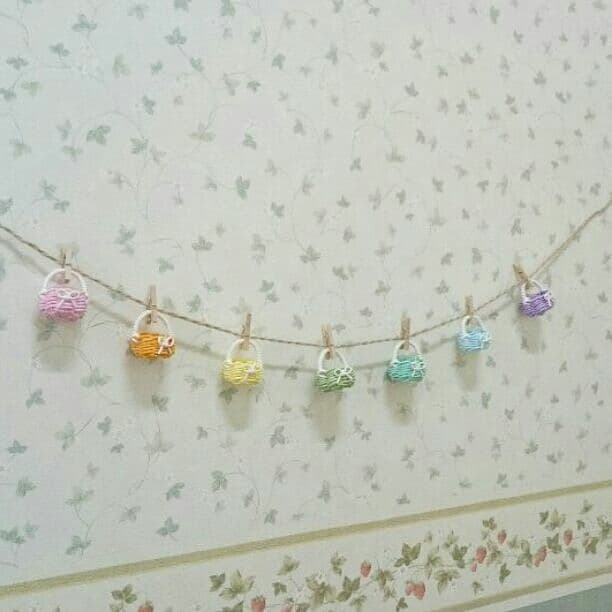 確認用 パステルカラー 虹色 ミニチュア  エコクラフト