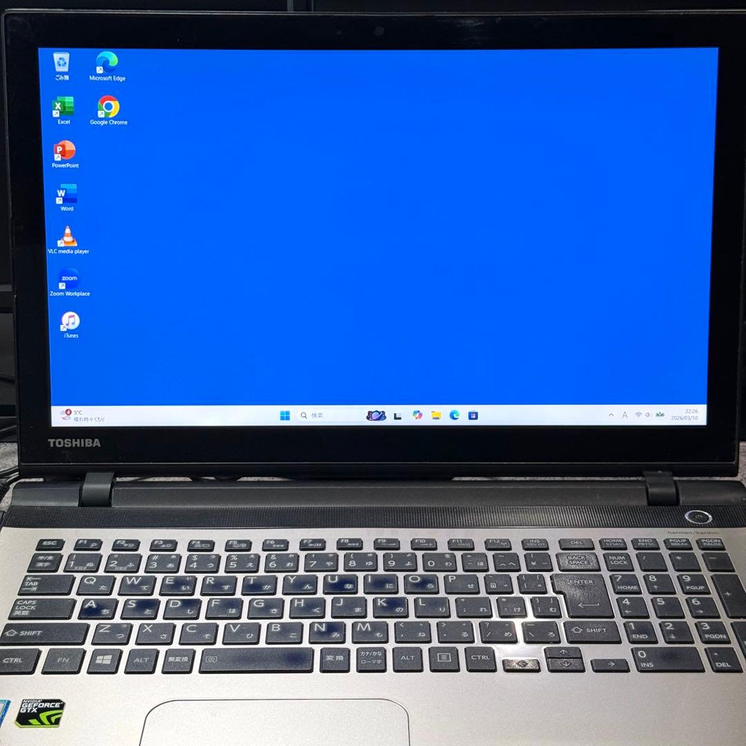 ゲーミングPC i7搭載 16GB 新品SSD512 GPU タッチP 東芝