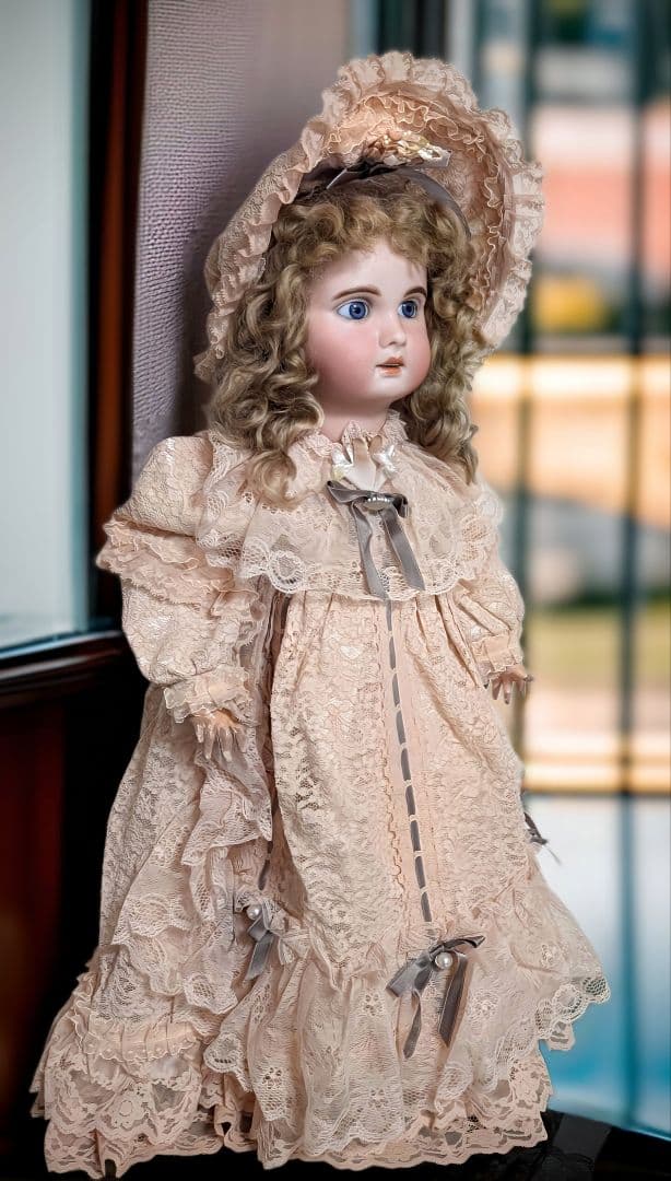 土日限定！ビスクドール ジュモー フラーティアイ ウォーキング トーキングドール