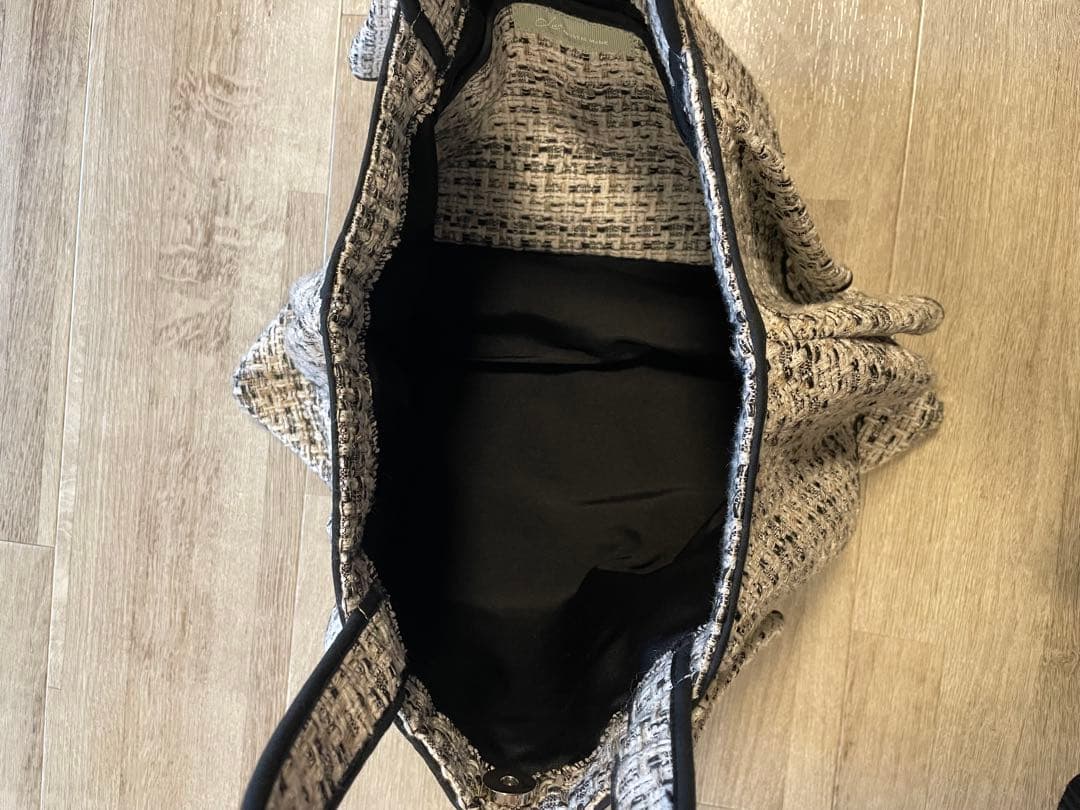 ツイードフリルバッグ