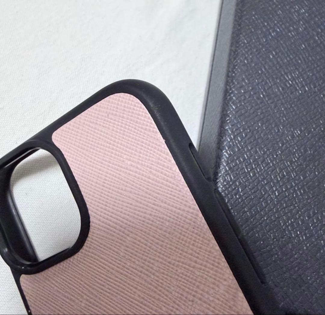 最終価額♡PRADA♡サフィアーノレザー iPhone15ケース
