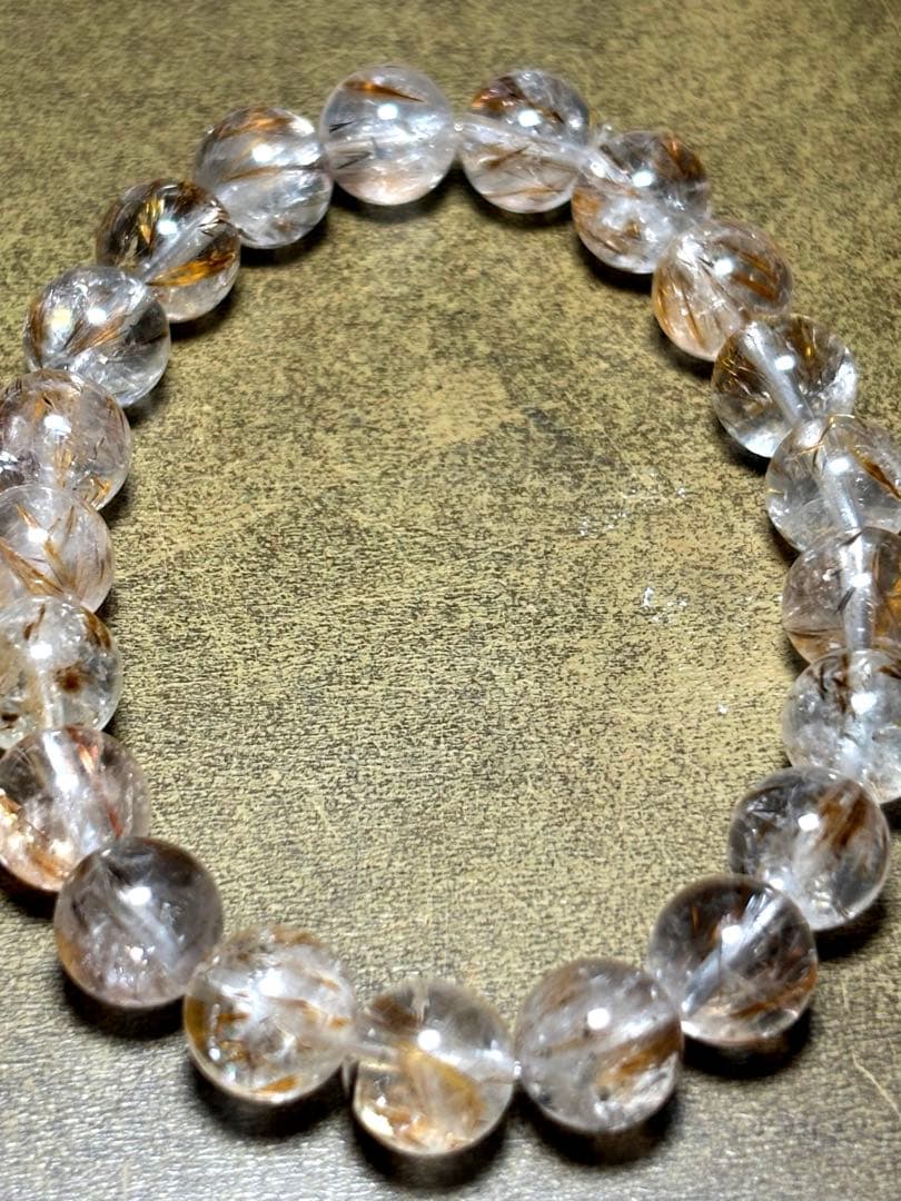 イエロースーパーセブン（カコクセナイト）ブレス約9㎜（新品未使用）高品質　金運