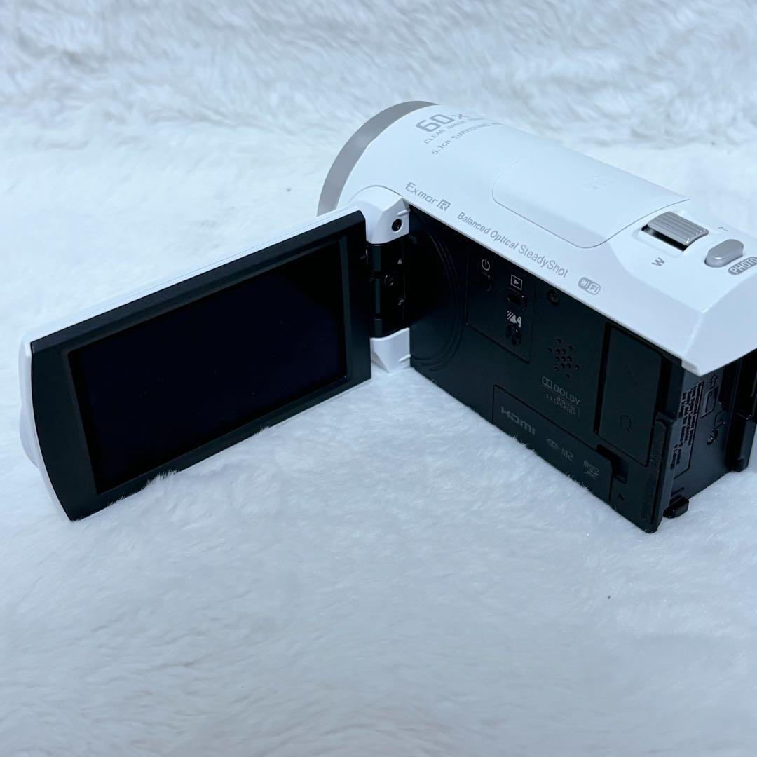 【極美品】SONY HDR-CX680 HANDYCAM 21年製 ホワイト