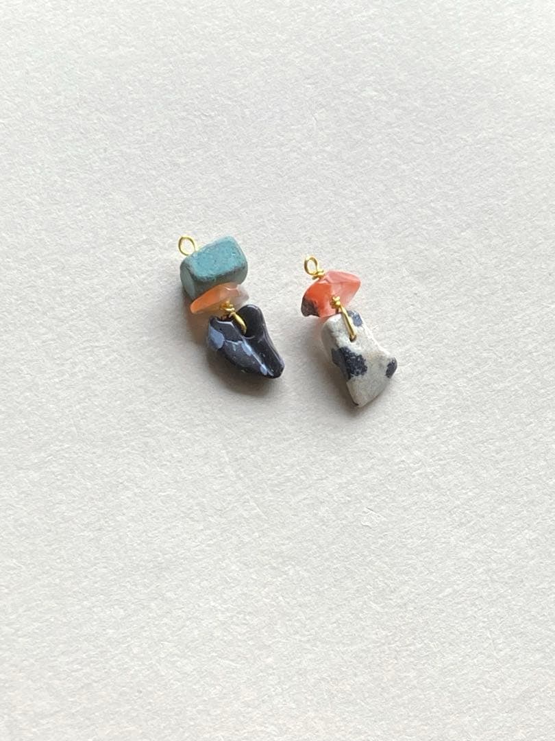 no.0510 マットターコイズとドット　一点物