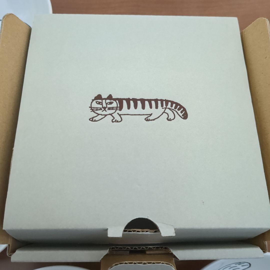 Lisa Larson 猫のイラスト皿 5枚セット新品