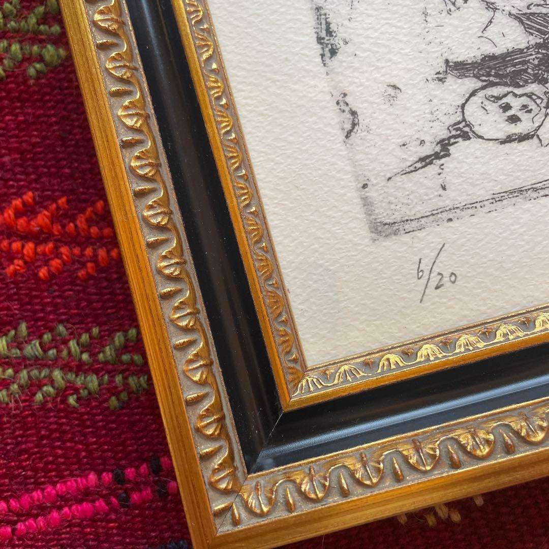 横尾忠則 夢シリーズ 海底の死 銅版画 6/20 額装 サイン入