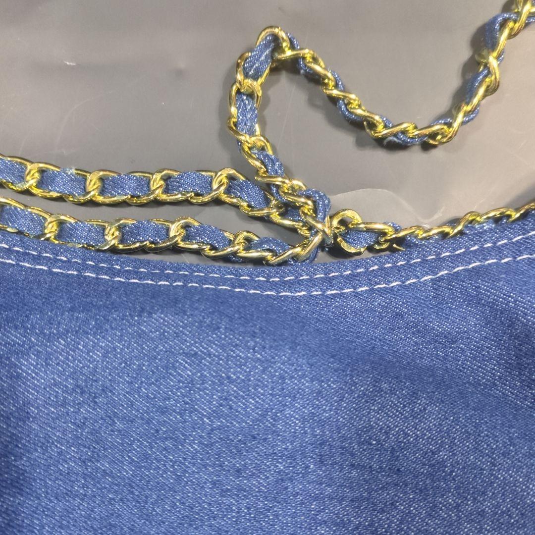 CHANEL デニムブルー ショルダーバッグ値下げ不可ラスト１点