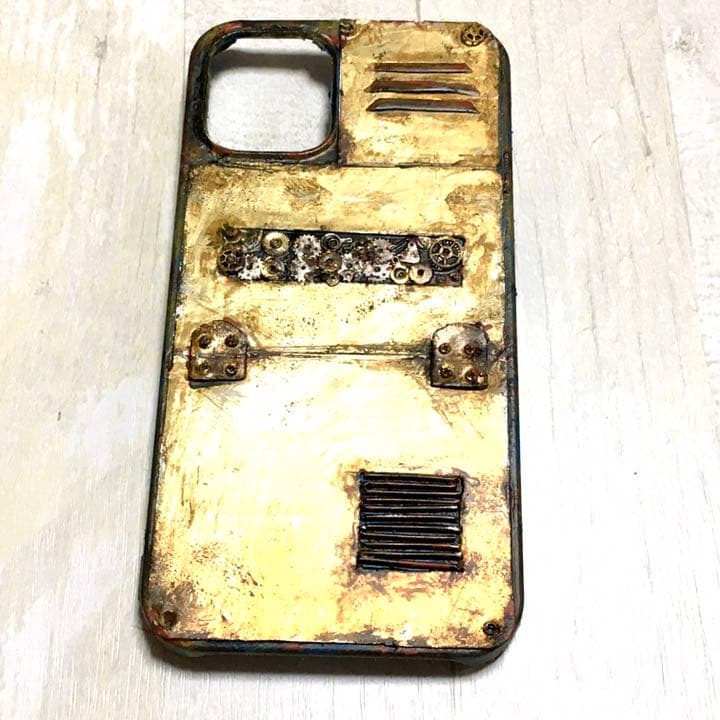 スチームパンクMDサビ塗装強化iPhone  12mini他対応ケース