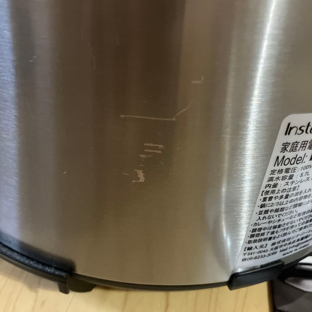 Instant Pot Duo 5V 電気圧力鍋 コンセントと説明書付き