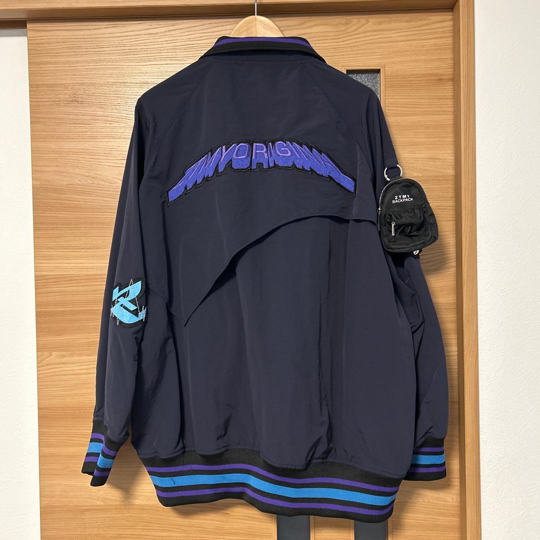 ずっと真夜中でいいのに　ずとまよ　テクノプア　バーシティジャケット　ネイビー　Ｌ