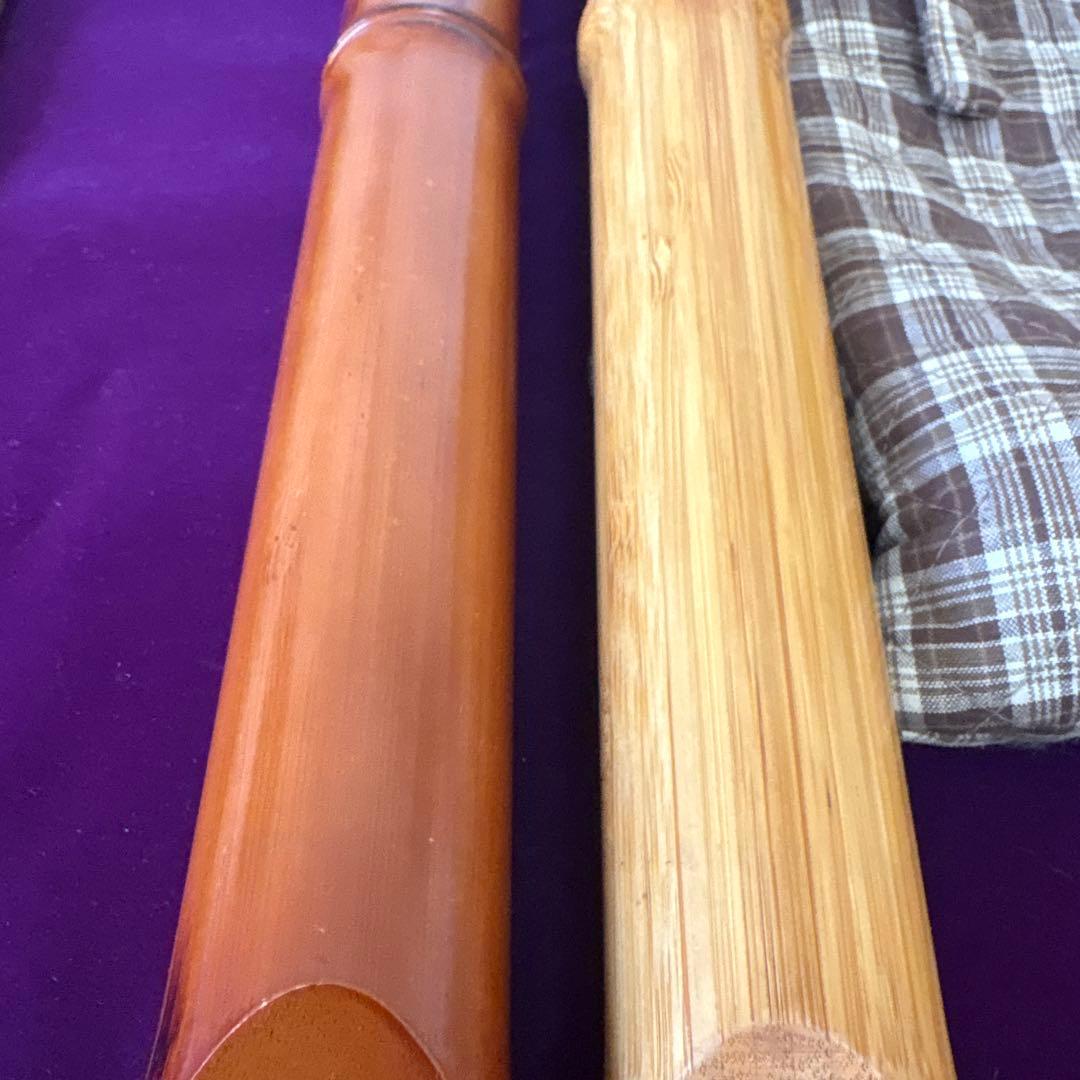 尺八　55cm竹製、52cm 木製？　2本セット 中古