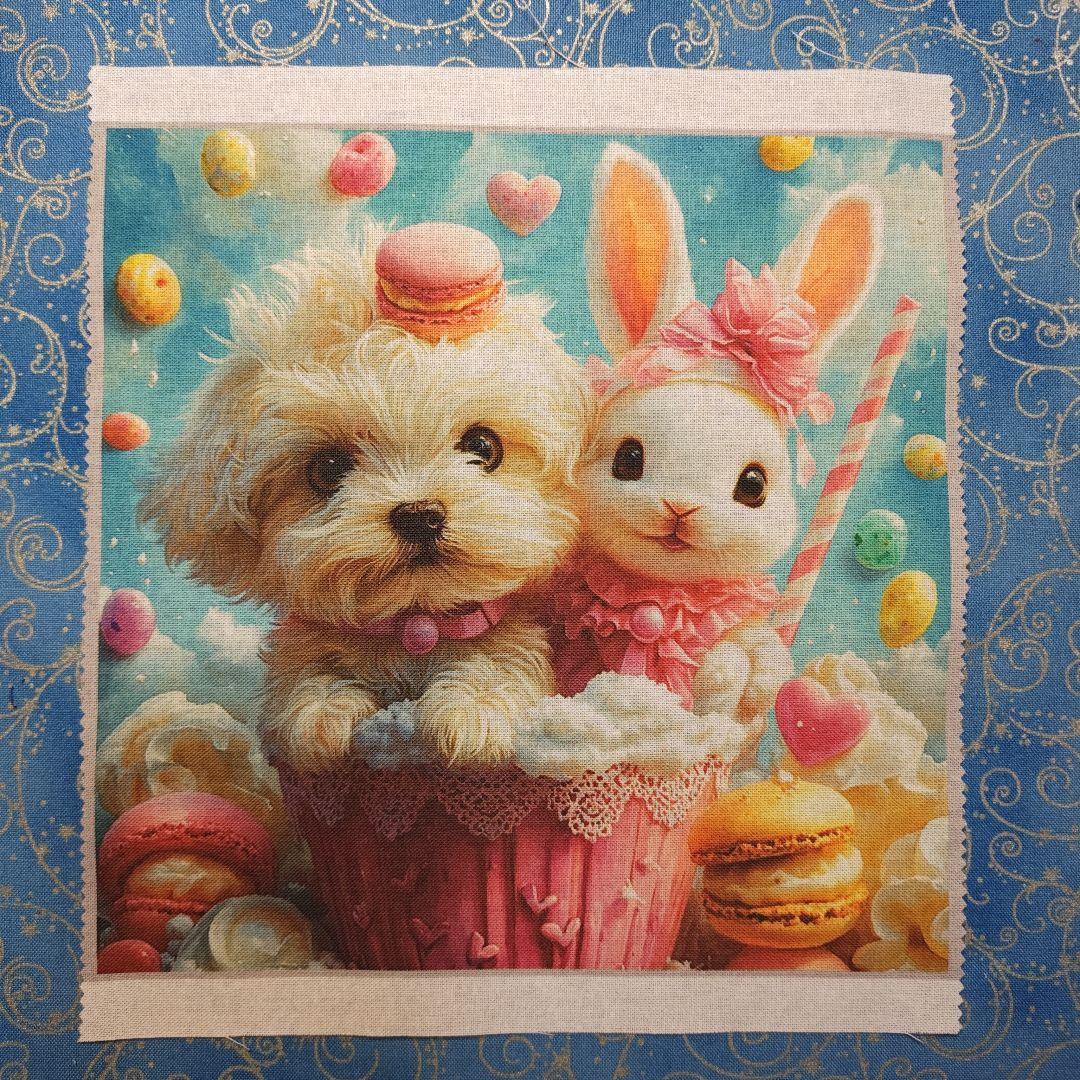 mafuyu　パネル　マルチーズちゃん柄19枚+19枚+12枚＝50枚