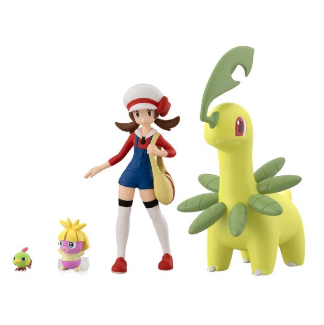 ポケモンスケールワールド ジョウト地方 コトネ＆ベイリーフ＆ネイティ＆ムチュール