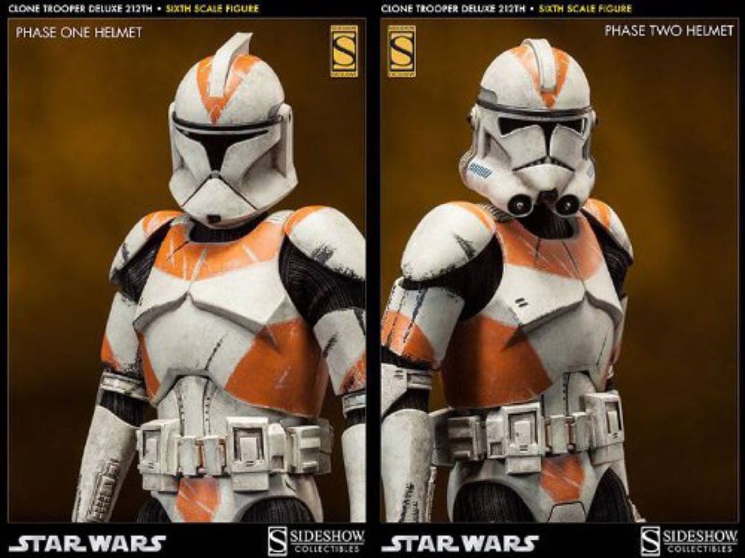 サイドショウ 1/6 スターウォーズ クローン・トルーパー（第212大隊)限定版