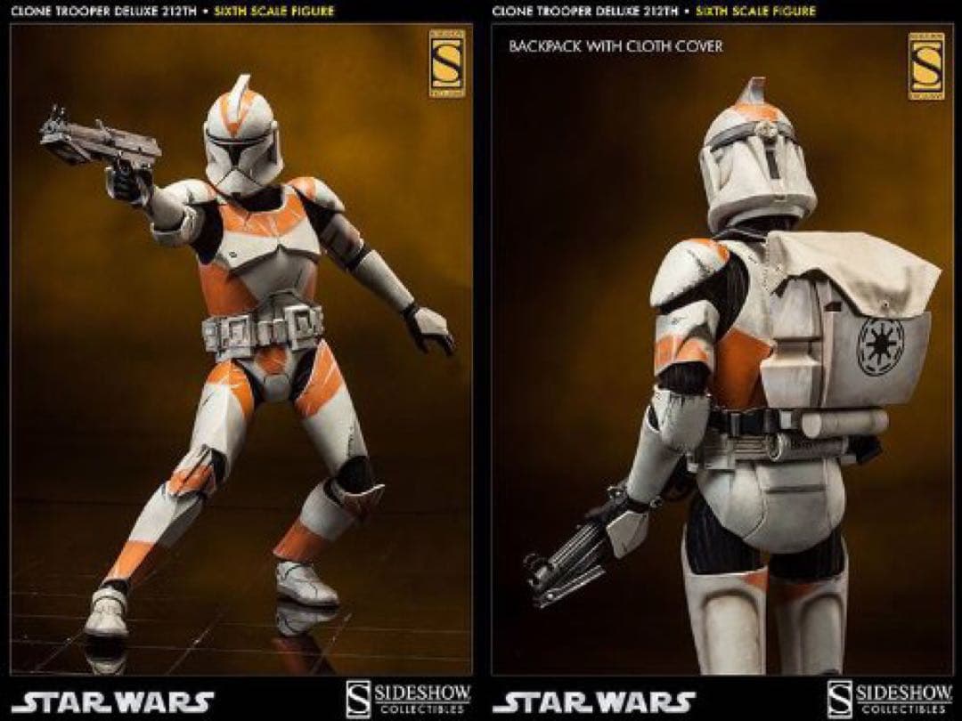 サイドショウ 1/6 スターウォーズ クローン・トルーパー（第212大隊)限定版
