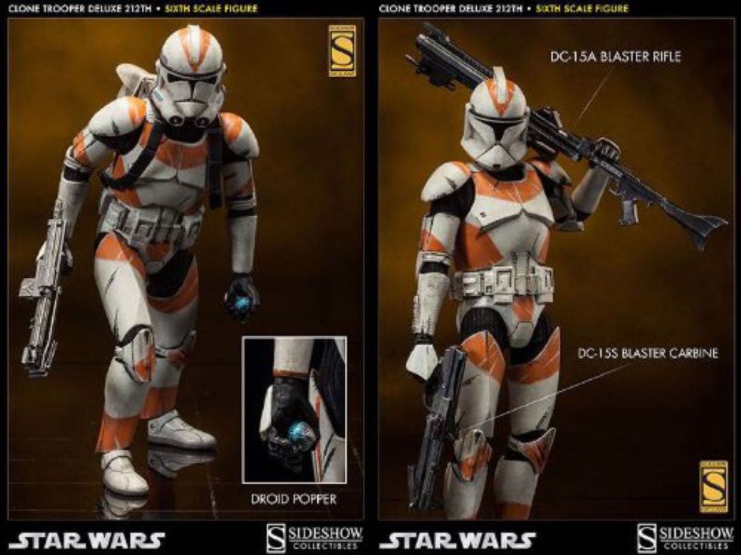 サイドショウ 1/6 スターウォーズ クローン・トルーパー（第212大隊)限定版