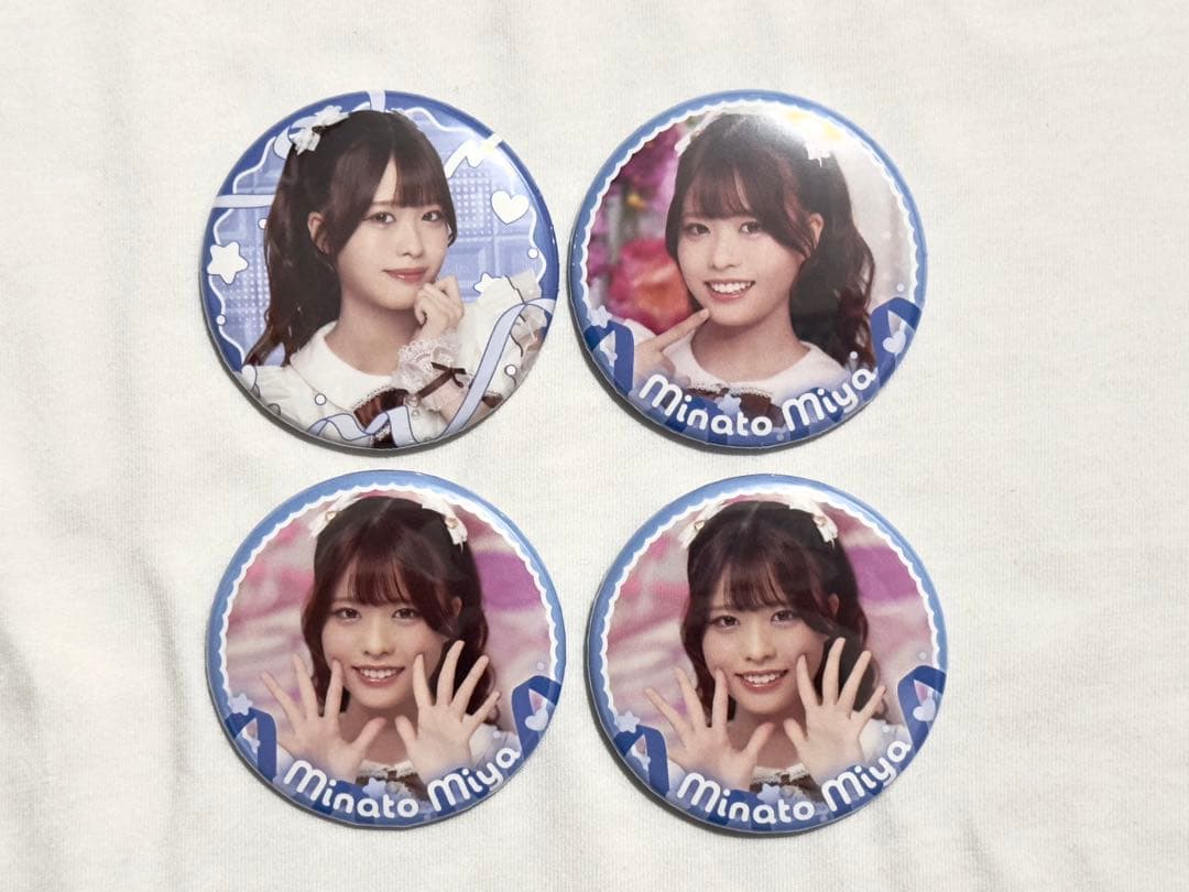 湊みや ValentineROOM ブロマイド カード 缶バッジ セット