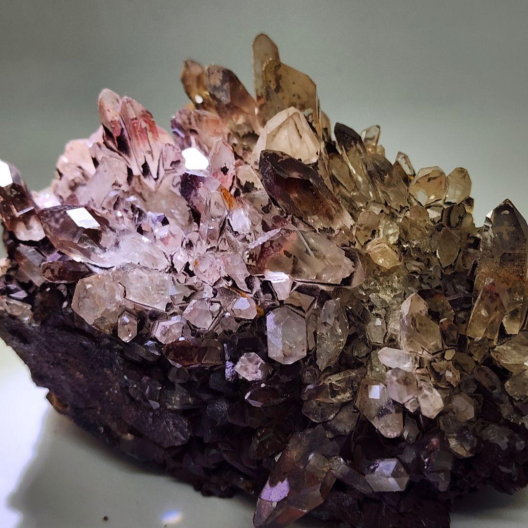 【希少】赤水晶レッドファントム かっこいいクラスター