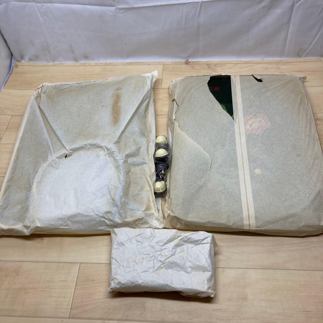 【未使用品】ポットワゴン　茶台　金彩蒔絵花文　美術漆器　アンティーク　06255