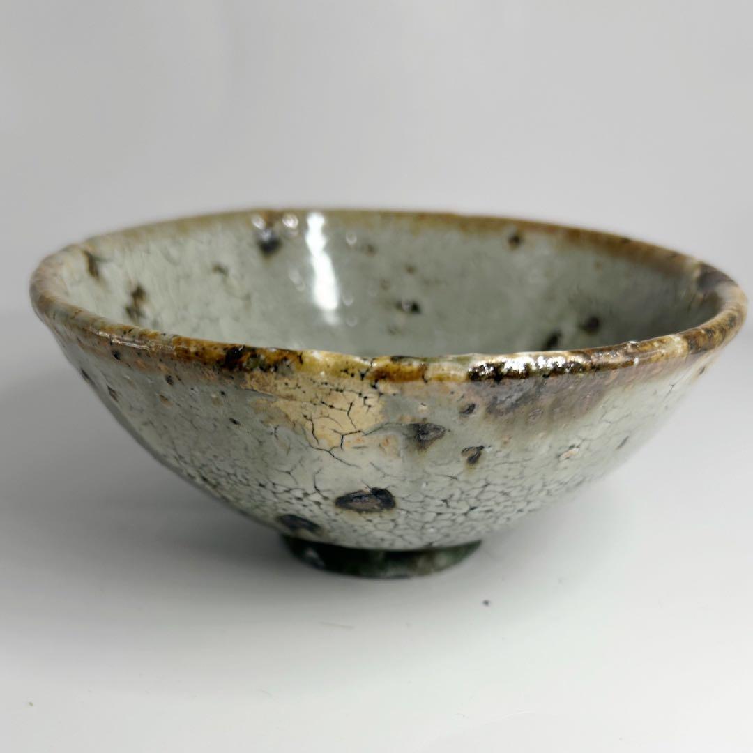 小野象平　青釉　貫入　小鉢