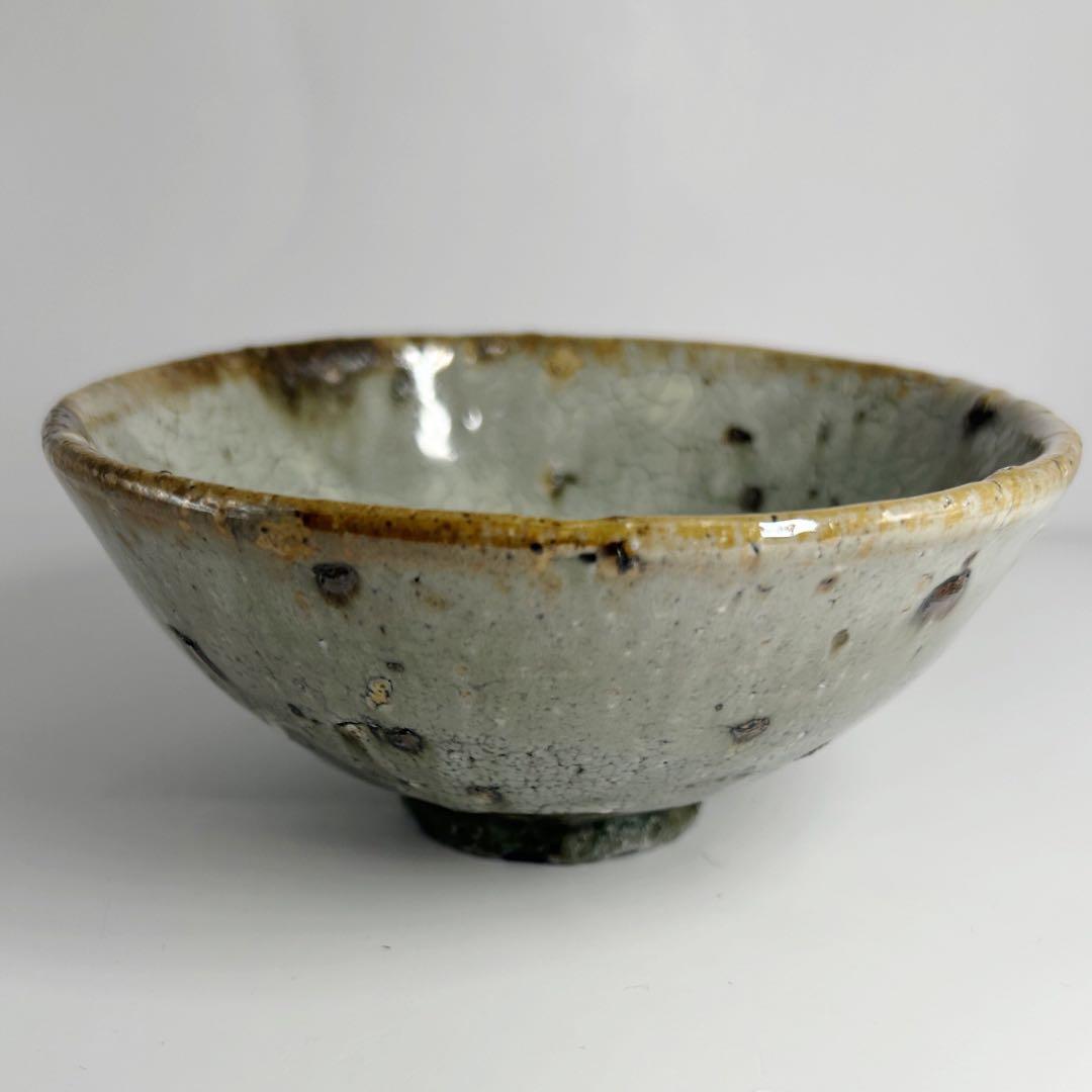 小野象平　青釉　貫入　小鉢