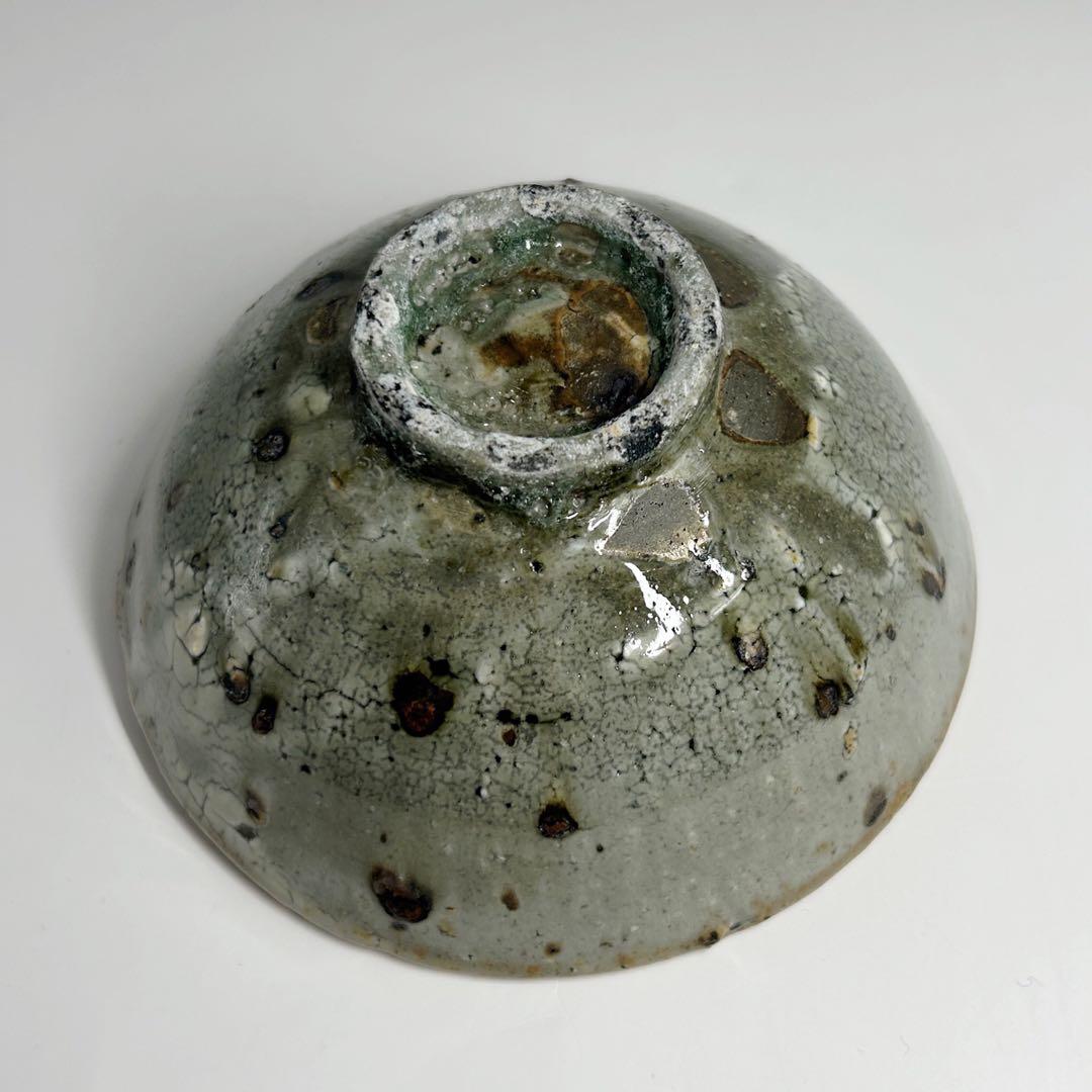 小野象平　青釉　貫入　小鉢