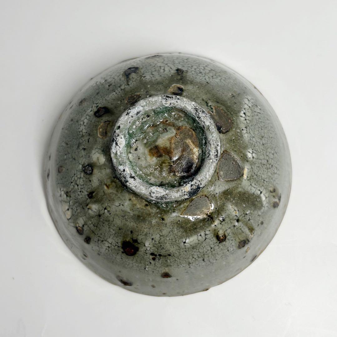 小野象平　青釉　貫入　小鉢