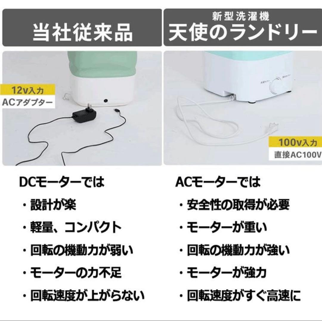 新品 天使のランドリー 折りたたみ洗濯機 ミントブルー
