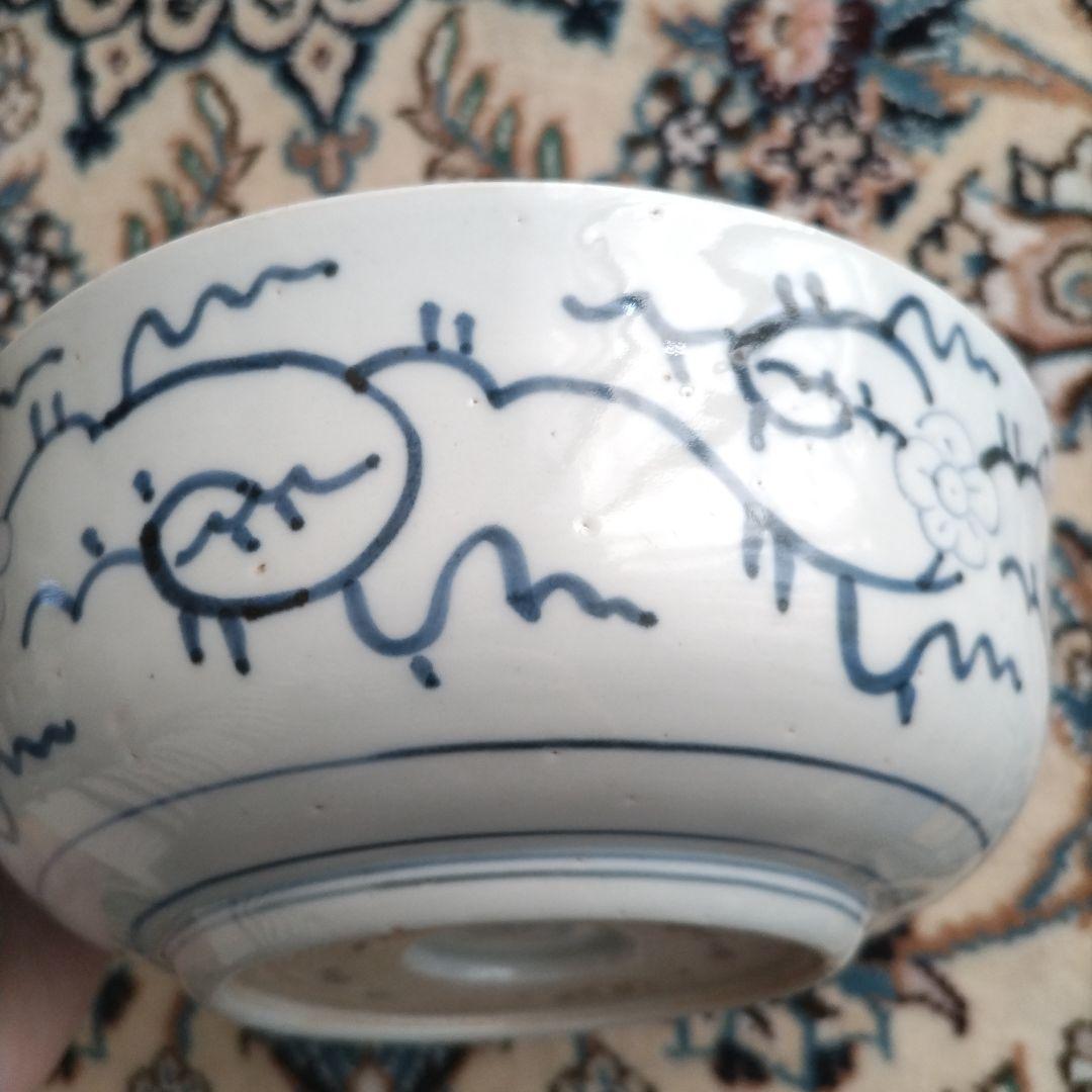 ★ 古伊万里 江戸期 竹虎 鉢 骨董 アンティーク