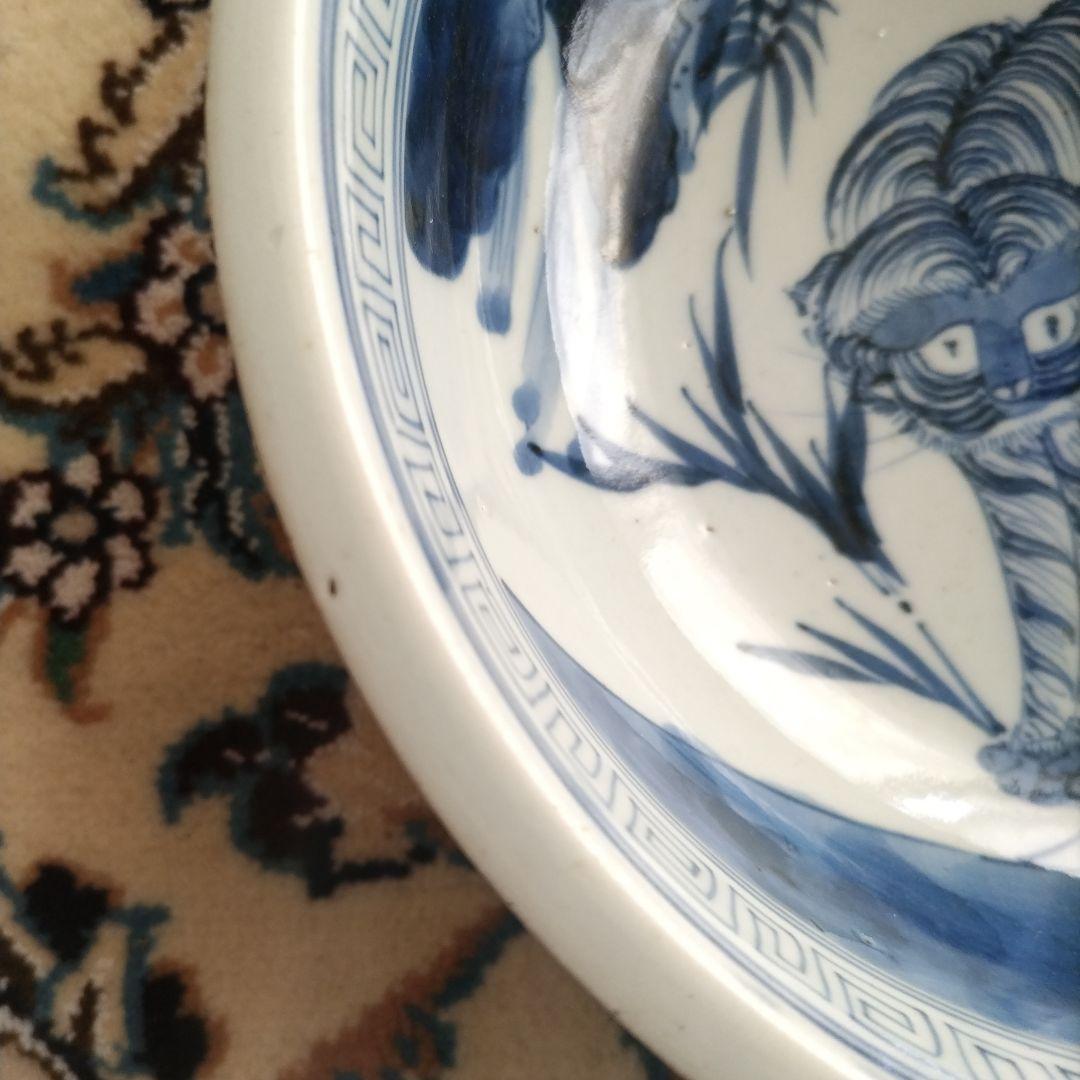 ★ 古伊万里 江戸期 竹虎 鉢 骨董 アンティーク