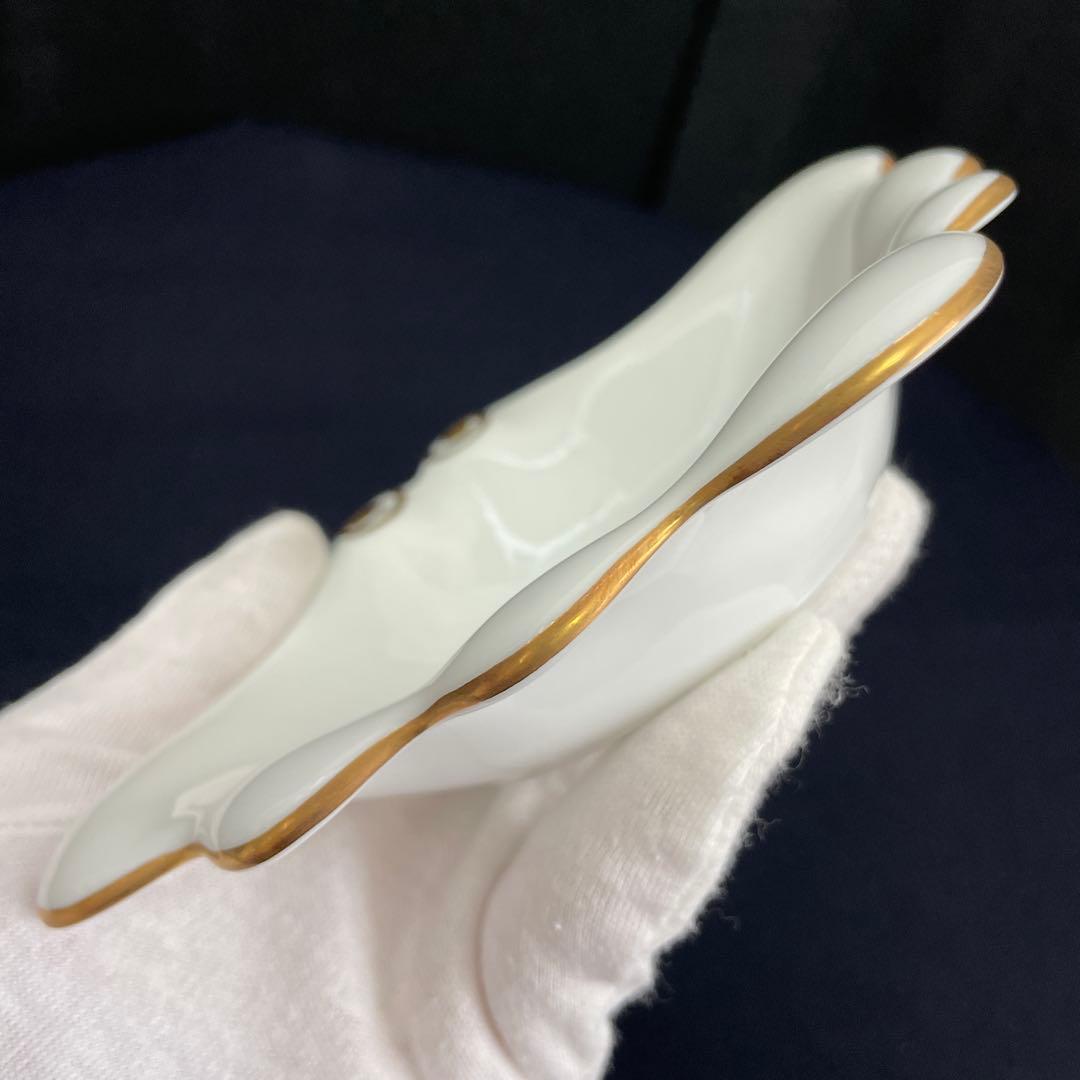 未使用品.MIKIMOTO/ミキモト、シェル型陶磁器皿.3点セット、箱付き