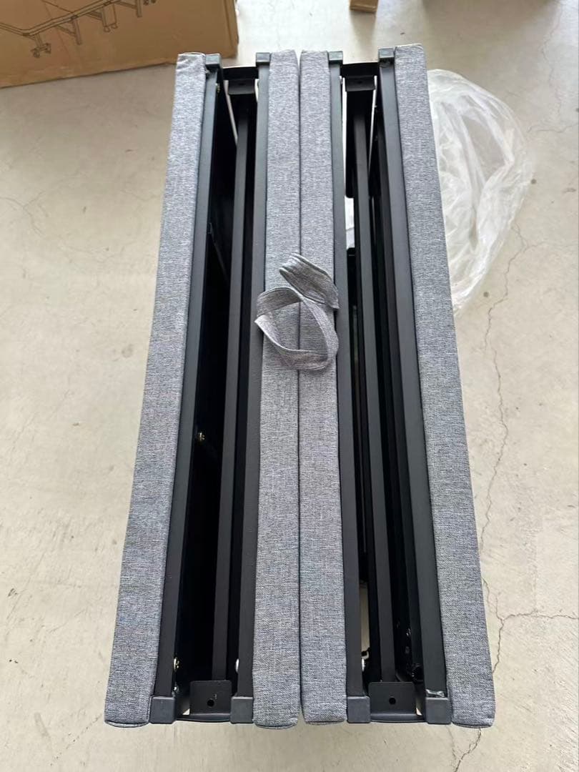 02折りたたみベッドアウトドアベッド持ち運び可能枕内蔵キャンプベッド