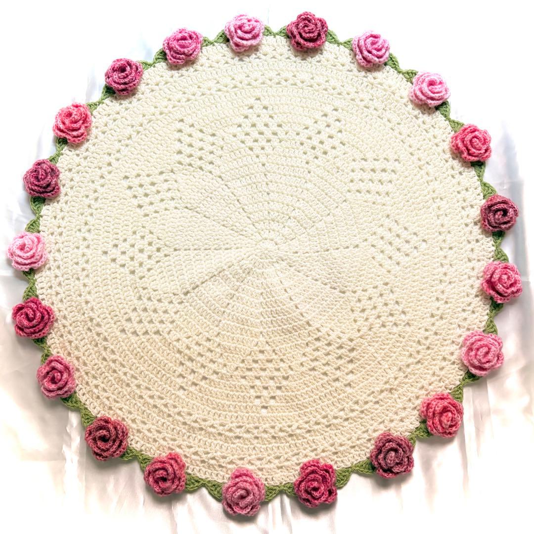 n*♬様 花束ブランケット ꕤ︎︎ グラデーションローズ 【92cm】