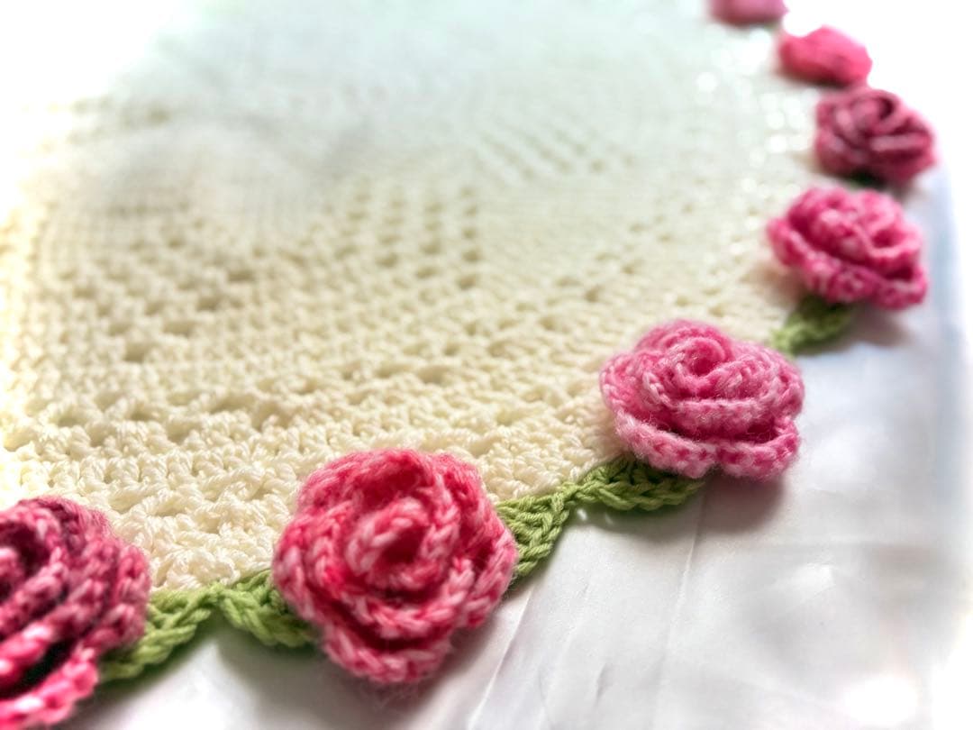 n*♬様 花束ブランケット ꕤ︎︎ グラデーションローズ 【92cm】