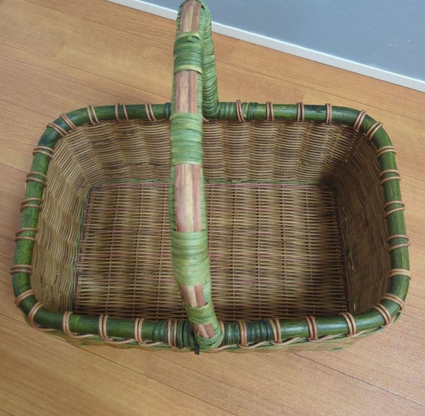 ⭐籐製 ラタン ブックスタンド・バスケット♥2点セット