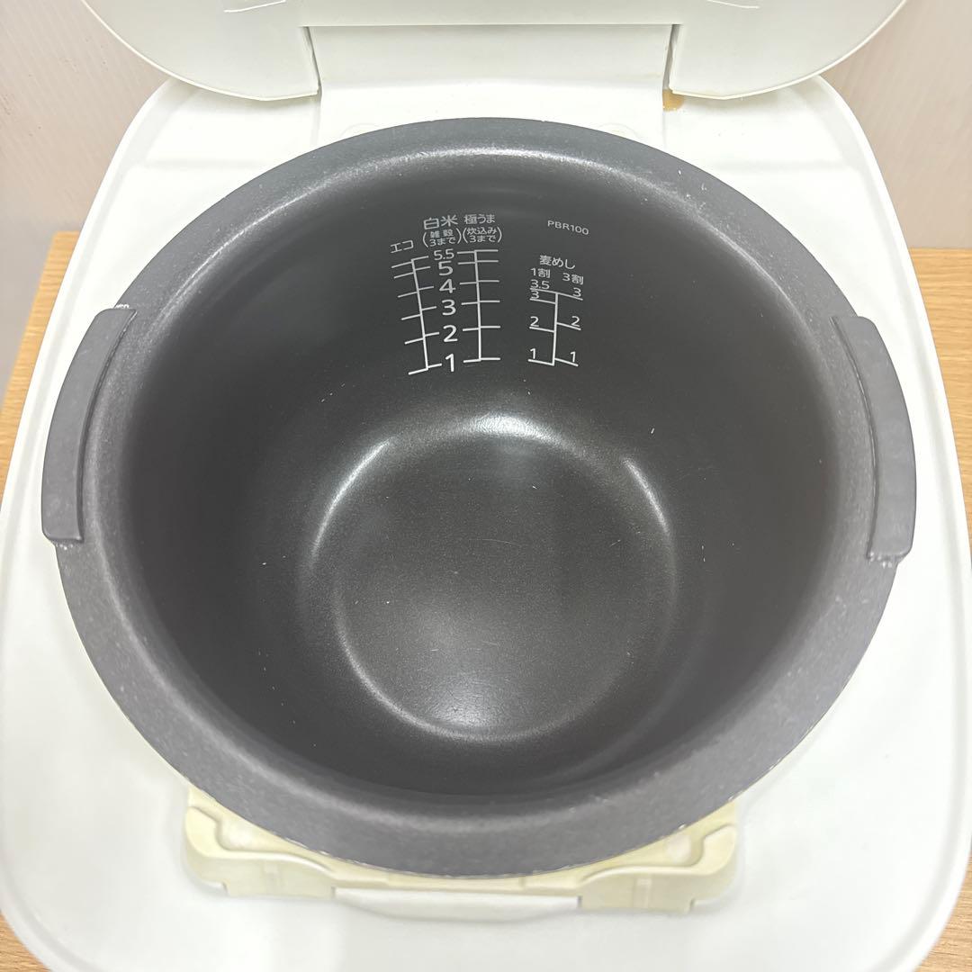 タイガー 炊飯器 5.5合 圧力 IH ホワイト ジャー JPB-R100-W