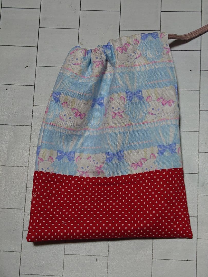 レッスンバッグ　お着替え袋用ハギレ