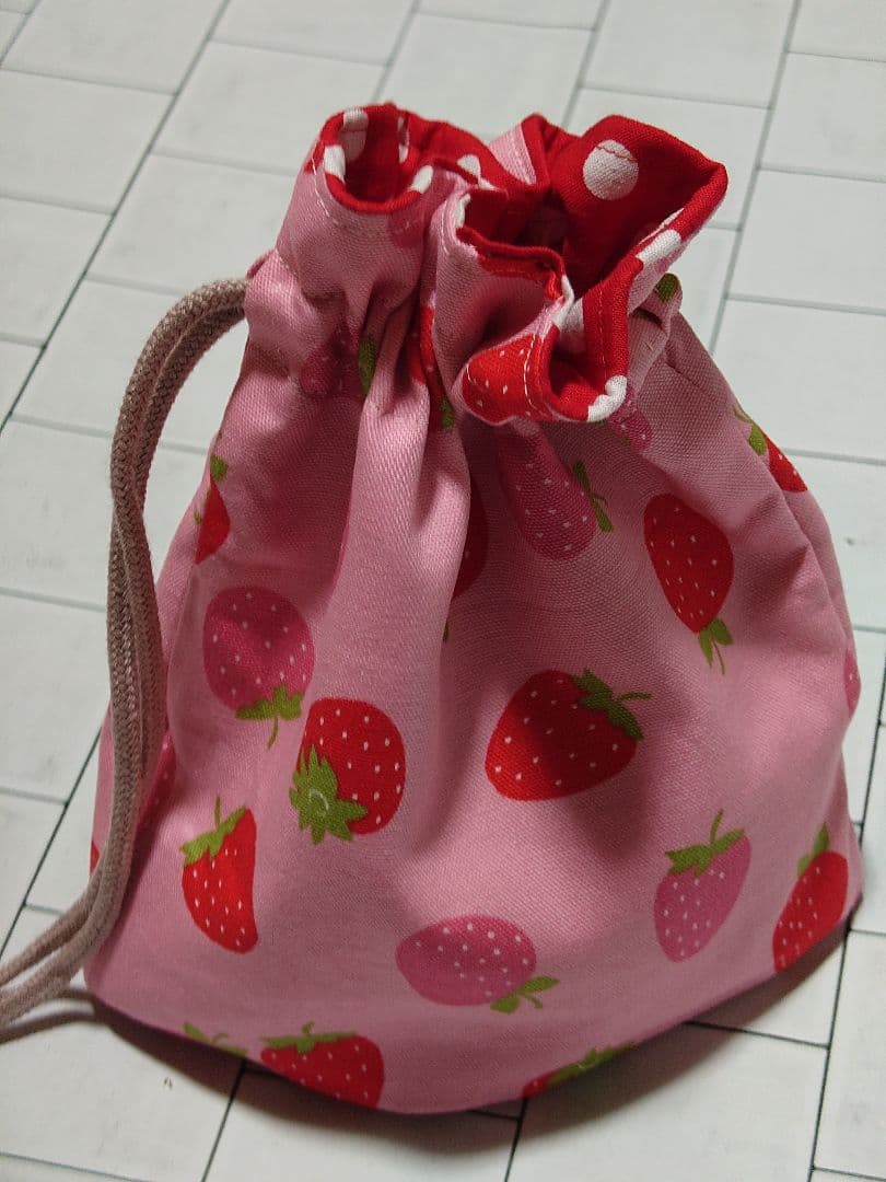 レッスンバッグ　お着替え袋用ハギレ