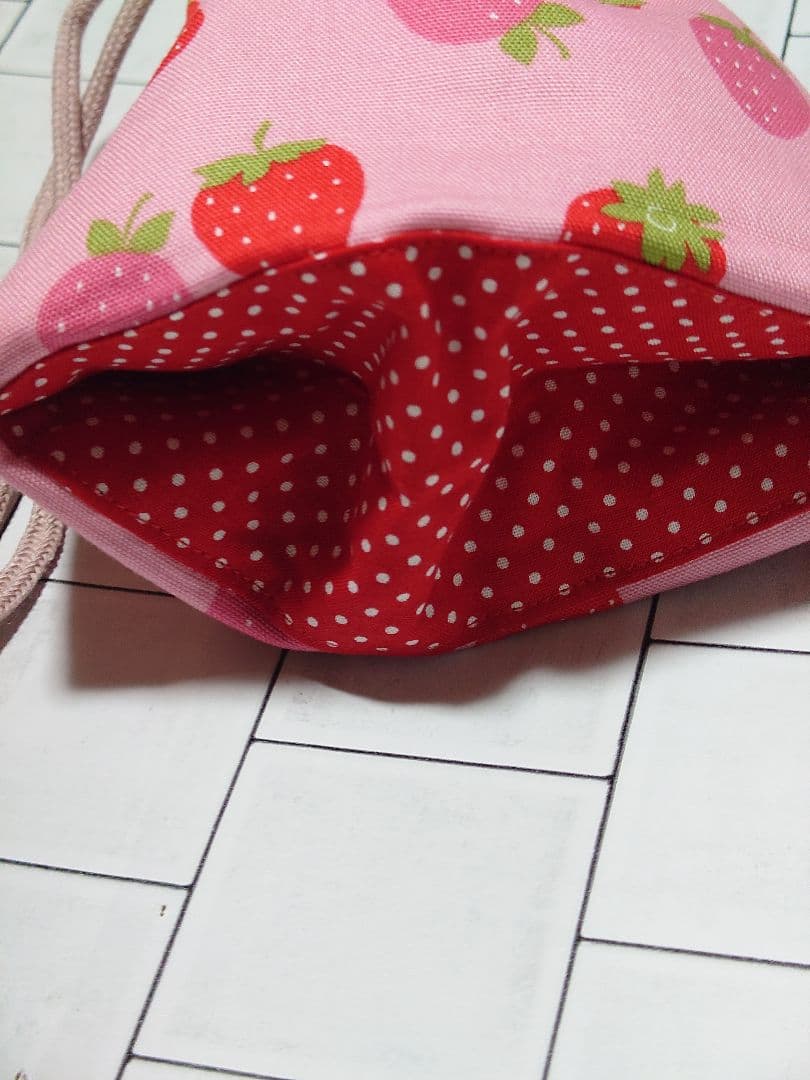 レッスンバッグ　お着替え袋用ハギレ