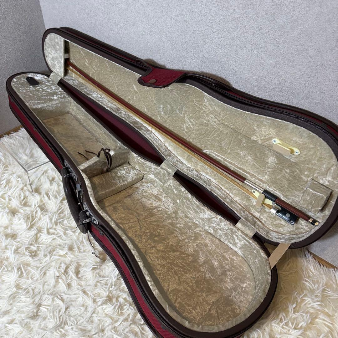 【極美品】K. SHIMORA NO.80 4/4 バイオリン ドイツ製 新品弓