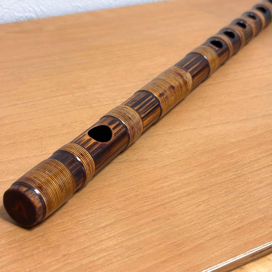 【美品】篠笛 蘭照 蘭情 八本調子 唄物 唄用 ドレミ調