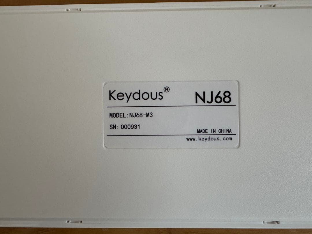Keydous NJ68 MAX ／ キーボード US配列 ホワイト/ブラック